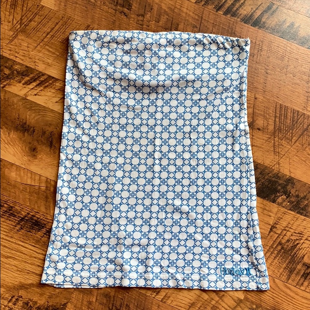 Hurley • Blue Logo Strapless Top • M